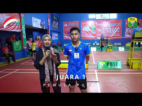 CAESAR ADRIANSYAH, JUARA 1 TUNGGAL PEMULA PUTRA MERAH PUTIH OPEN 2023