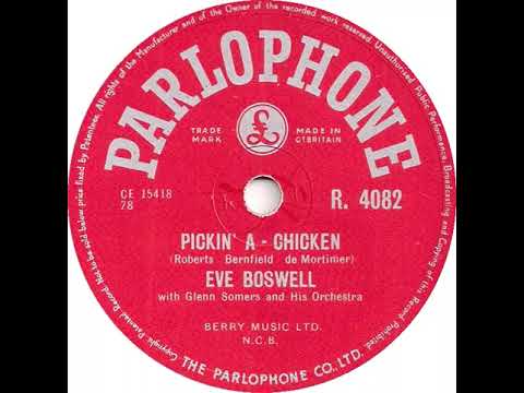 UK New Entry 1955 (153) Eve Boswell - Pickin' A-Chicken