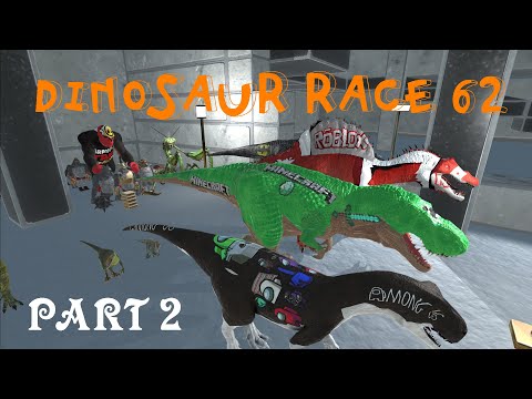 DINOSAUR RACE 62 PART 2 - Animal Revolt Battle Simulator