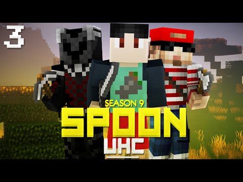 Minecraft: Spoon UHC Season 9 - "CLOSE CALL!" - Episode 3 w/ TheIronMango, ItsMau5Craft & Xylophoney