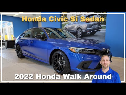 2022 - 2024 Honda Civic Si Sedan Standard Features Walkaround 2023
