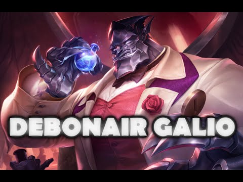 Debonair Galio Skin Spotlight Gameplay - League of Legends