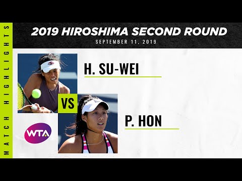 Hsieh Su-Wei vs. Priscilla Hon | 2019 Hiroshima Second Round | WTA Highlights