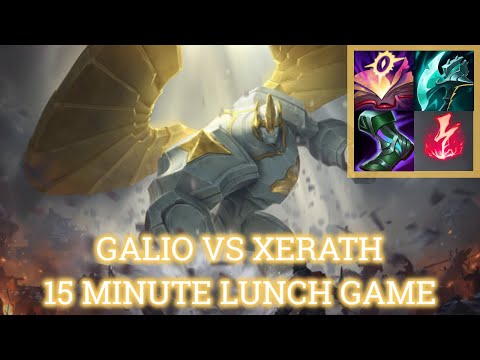 Galio vs Xerath: Speedrunning so you can finish video in your lunch!