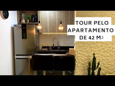 TOUR PELO APARTAMENTO DE 42 METROS!