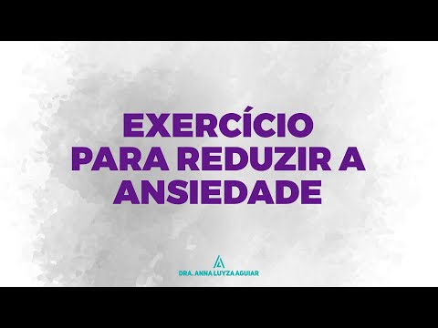 EXERCISE TO REDUCE ANXIETY | Dr. Anna Luyza Aguiar | #shorts