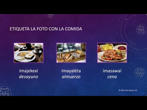 Let's Talk Taíno en español 46 - Desayuno, almuerzo y cena 😋🍔🫔🥗🥞