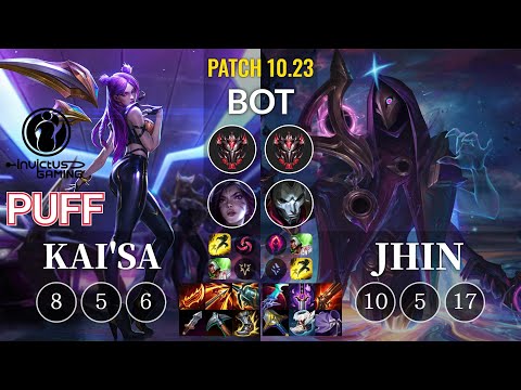 IG Puff Kai'Sa vs Jhin Bot - KR Patch 10.23