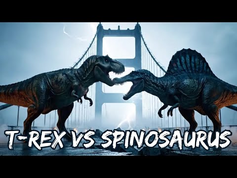 T-Rex vs Spinosaurus – Epic Dinosaur Battle For The Modern World
