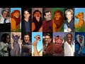 The Lion King Voice Actors Songs Behind The Scenes Side By Side Comparison