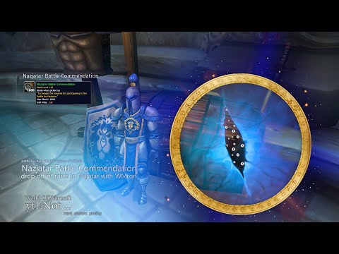 Nazjatar Battle Commendation drop off of rares in Najatar with WM on