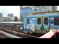 台北捷運381型軟改列車往大安離開北投站第三月台