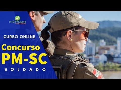 Curso Online Concurso PM-SC 2019 Soldado | Cursinho PM SC
