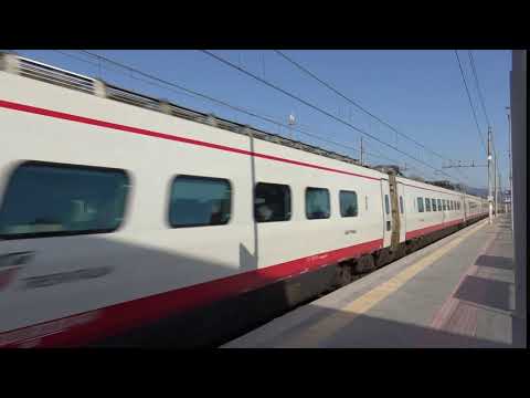 LA STROMBAZZATA DELL' ETR 470 IN TRANSITO VELOCE A CARRARA. 7 - 4 - 2018