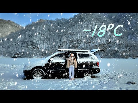 -18ºC❄A girl who survives in a car even when the whole world freezes