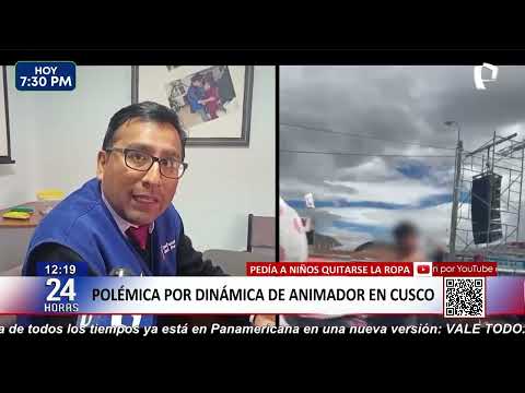 Polémica en Cusco: animador infantil pide a niños que se quiten la ropa