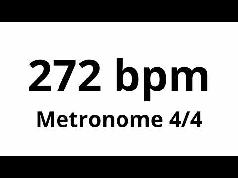 272 bpm tempo ' metronome ' 4/4