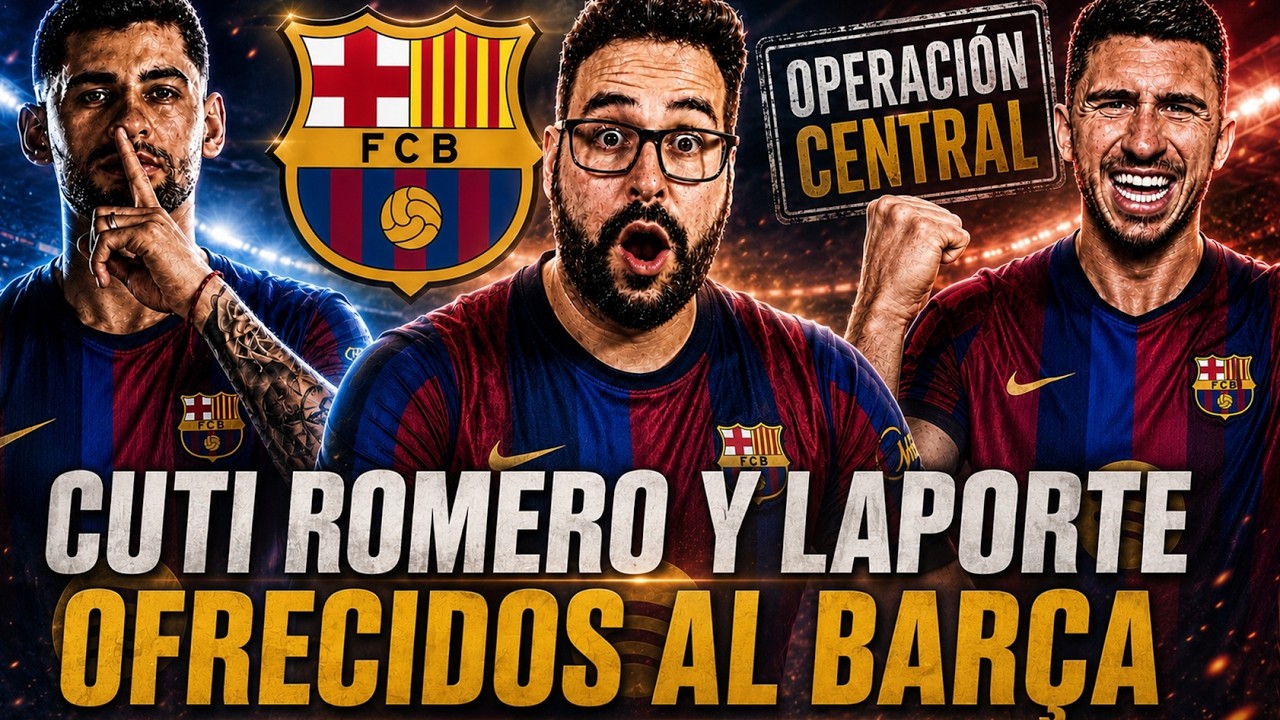🚨¡LAPORTE y CUTI ROMERO OFRECIDOS al BARÇA! FLICK DA el OK ¿QUIÉN es MEJOR OPCIÓN?