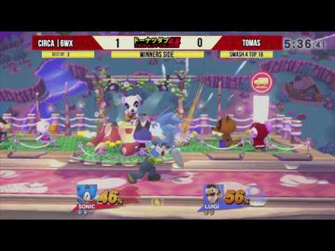 Donut Dub 4 Top 16 Circa | 6WX (Sonic) vs Tomas (Luigi)