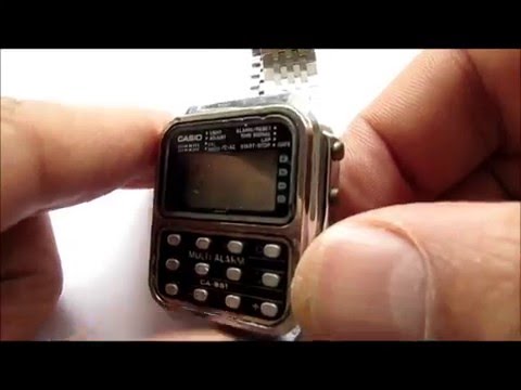 Casio Ca 951 Multi Alarm Calculator Lcd Wristwatch Melody