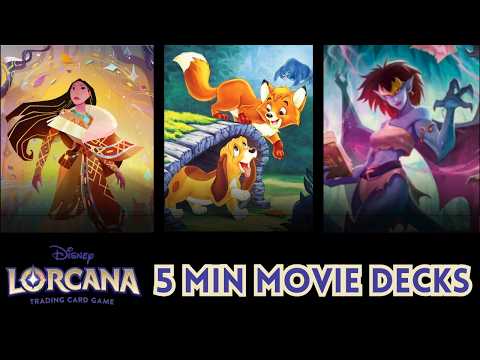 The EASIEST Movie Decks in Lorcana? Movie Decks in 5 minutes!