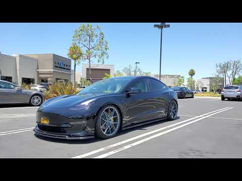 Tesla Model 3 on air suspension