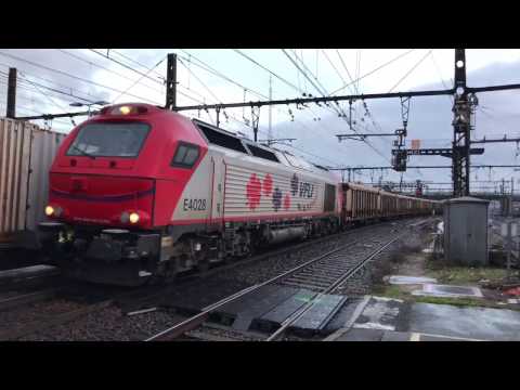 (HD) Trains at Villeneuve Saint George's 10/1/17 - Including SNCF, VFLI & Fret