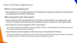 Axon and Secure@Source Integration
