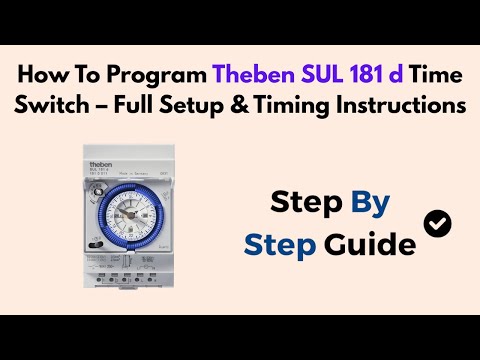 So programmieren Sie den Zeitschalter Theben SUL 181 d – Vollständige Einrichtungs- und Zeitanwei...