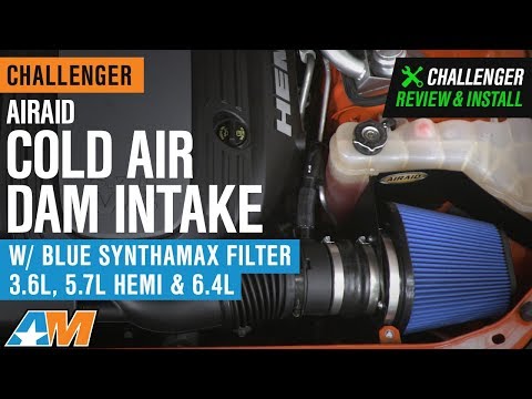2011-2019 Challenger 3.6L, 5.7L & 6.4L HEMI Airaid Cold Air Dam Intake w/ Filter Review & Install