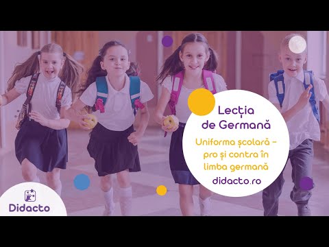 Învață Germană pentru Copii - Lecția 37 - Uniforma școlară: pro și contra în limba germană