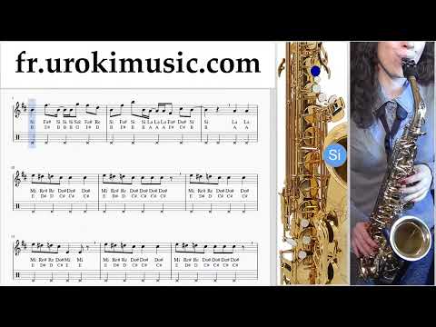 Cours de Saxophone Alto Axel F - Crazy Frog Tuto Partitions um-i829