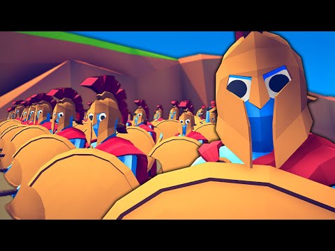 SPARTANS vs ALL ARMIES!? TABS Spartan Battles! Totally Accurate Battle Simulator