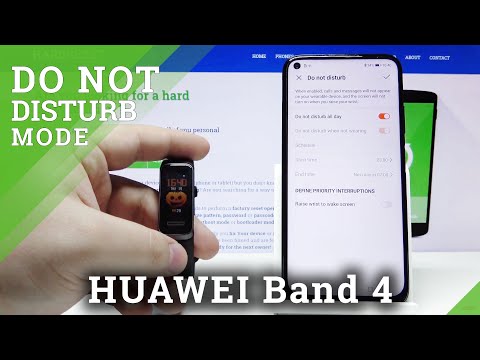 How to Activate Do Not Disturb on HUAWEI Band 4