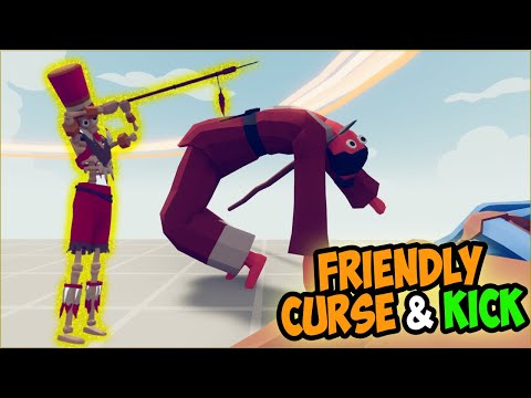 Friendly Curse & Kick! Skeleton Pharaoh and taekwondo vs Every Faction - TABS MODS GAMEPLAY