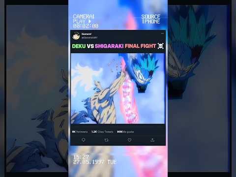 DEKU vs SHIGARAKI "Final Fight" ☠️✨ | MHA Season 8 #edit #amv #mha #anime