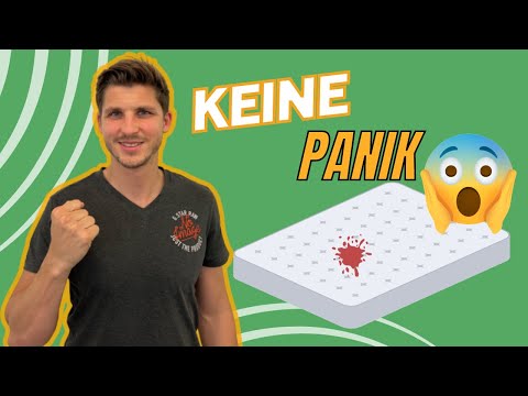 BLUTFLECKEN aus der Matratze ENTFERNEN - so geht’s richtig! 💪