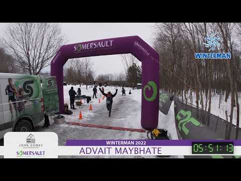 Winterman Marathon 2022 Finish - Advait Maybhate