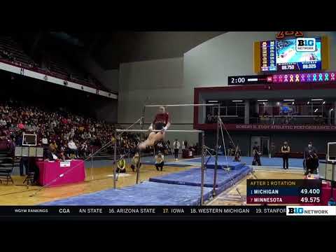 Lexy Ramler Bars Minnesota vs Michigan 2022 9.950