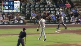 Greenville's De Jesus ends outing with a whiff