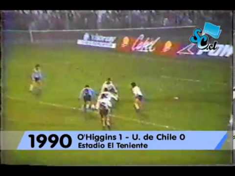 O'Higgins 1-0 U. DE CHILE. 8° Fecha, T. Nacional 1990