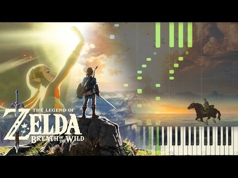 The Legend of Zelda: Breath of the Wild - Nintendo Switch 2017 Trailer Music - Piano (Synthesia)