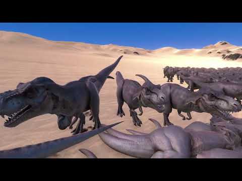 1.000  T-REX vs 1.00 Spinosaurus - Ultimate Epic Battle Simulator
