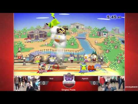 UGC Smash 4 Singles Pools - Moti (Bowser Jr,) vs. AgentX (Pikachu, Wario)