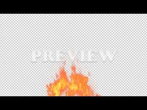 Real Fire Flame 40 - Pre Keyed with Alpha Channel