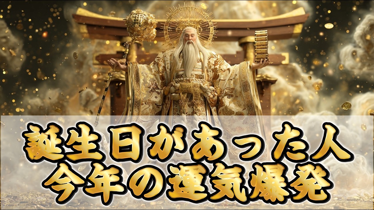 誕生日があった人今年の運気が爆発します