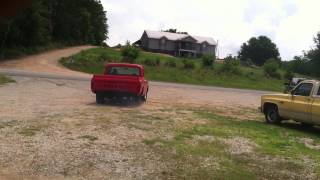 67 chevy drag truck test drive