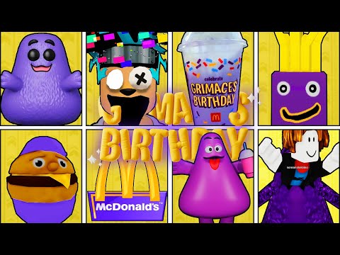 TROVA TUTTI i GRIMACE di MCDONALDS su ROBLOX ITA!!