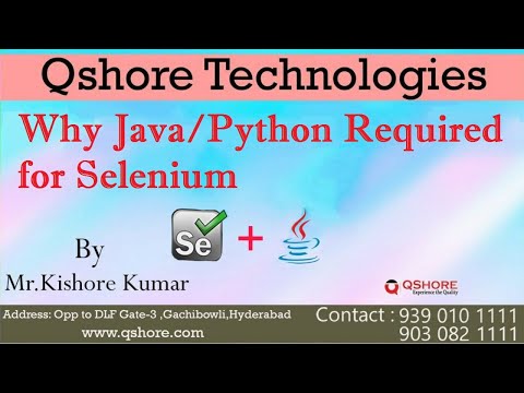 Why Java Or Python Required To Learn Selenium