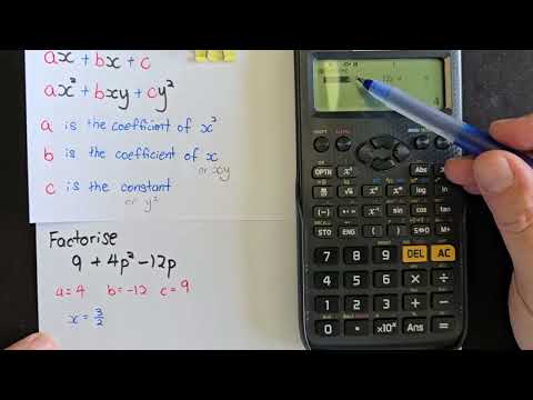 G3 Part 4   Factorisation of Quadratic Functions with Casio fx 97SG X